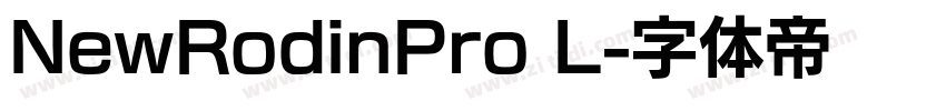 NewRodinPro L字体转换